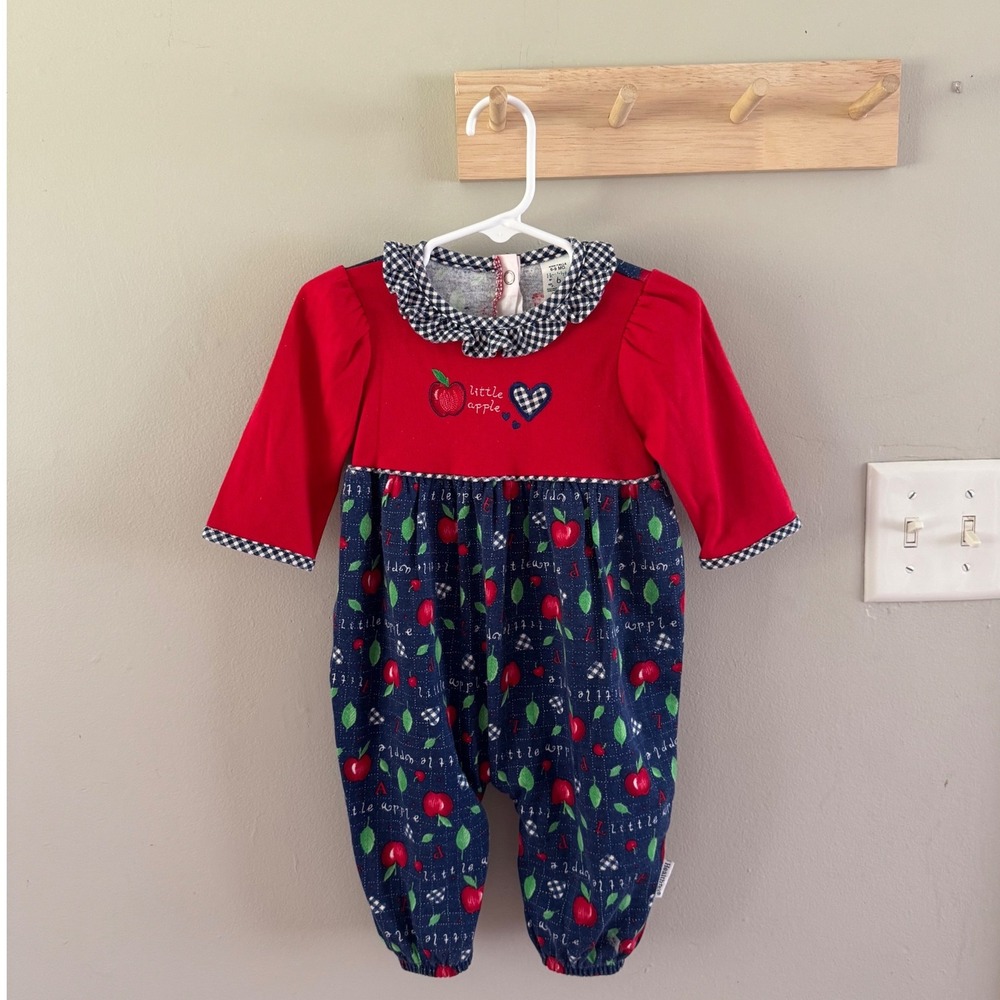 6/9M Healthtex apple romper
